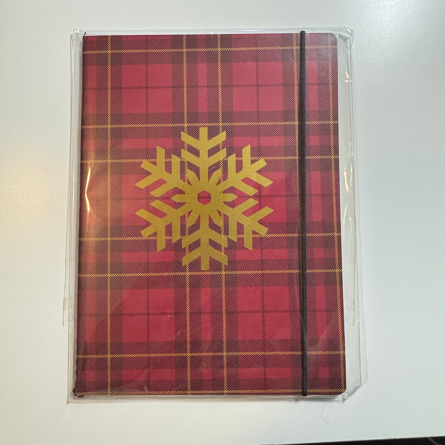 Plaid Snowflake Journal