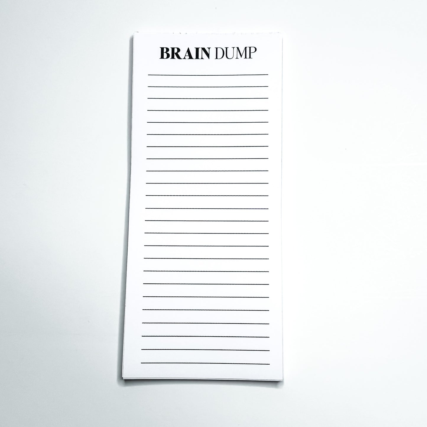 Brain Dump - Tall Notepad - Magnetic