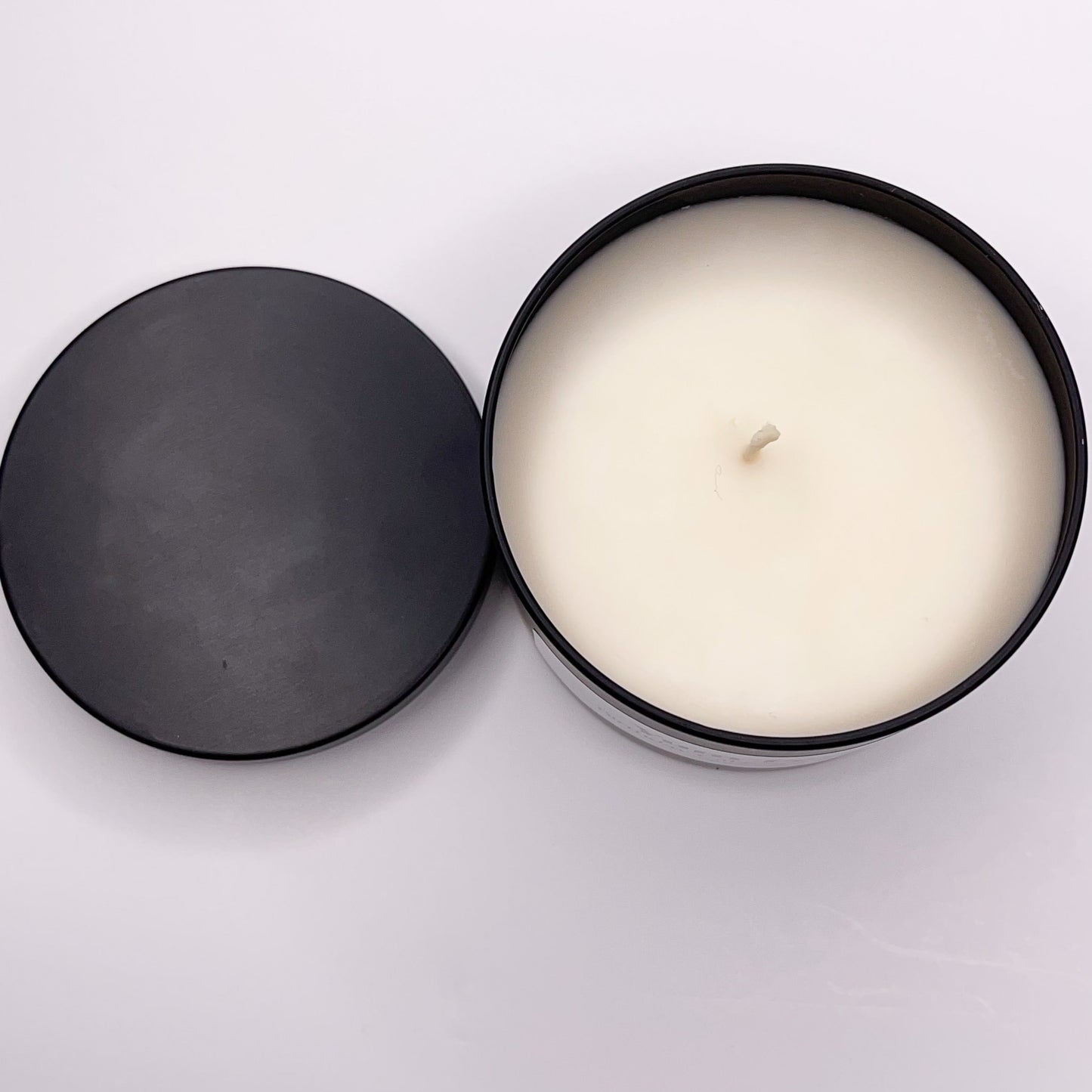8oz Luxury Black Tin Soy Candle - Various Scents