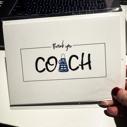 Thank You Coach (Cheer) - Greeting Card
