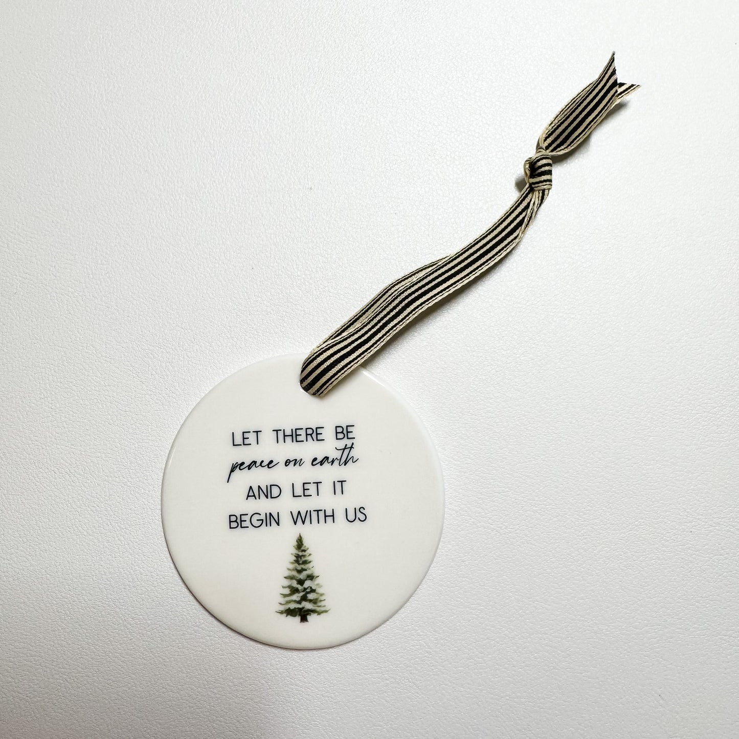 Peace on Earth - Ceramic Ornament