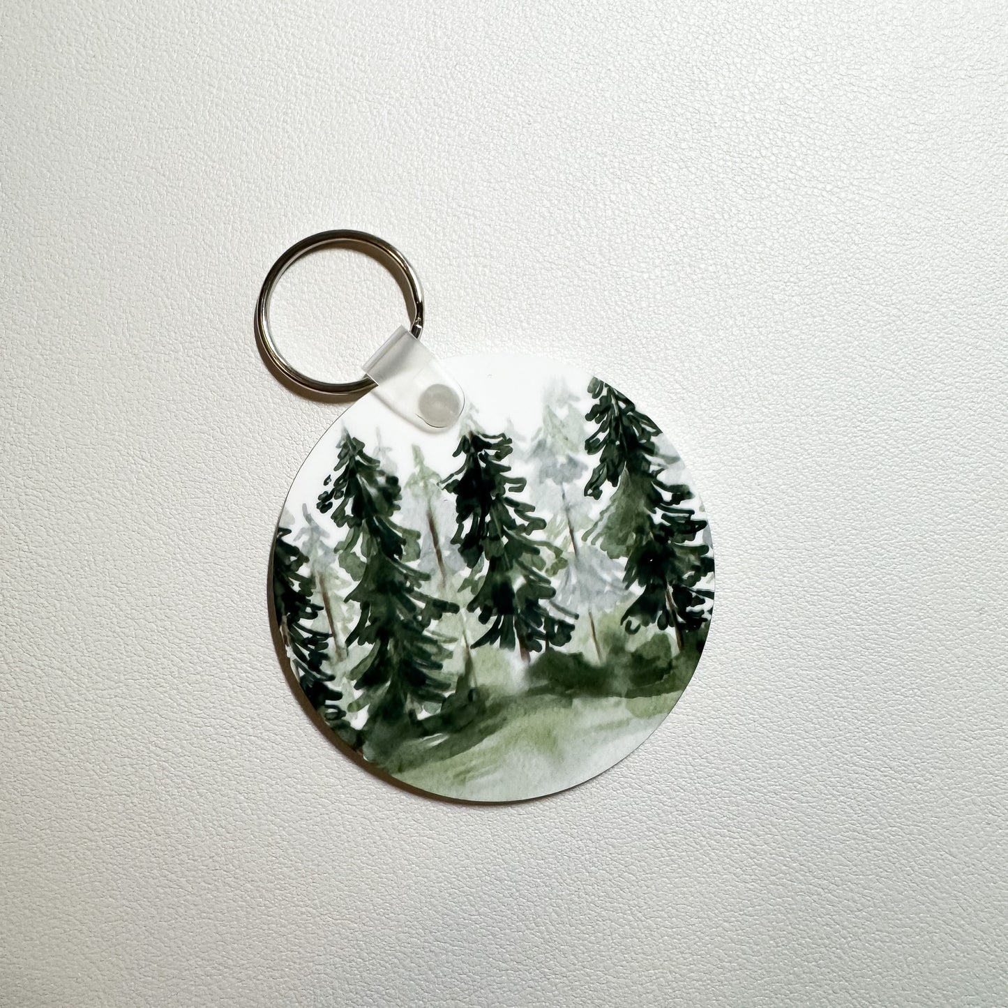 Quiet Trail - Round Keychain