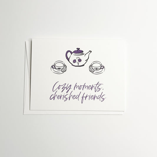 Cherished Friends  - A2 - Blank Inside