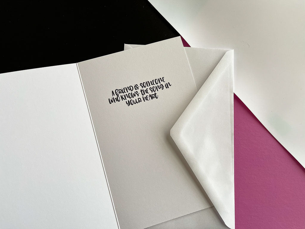 Music is the Heartbeat - Greeting Card