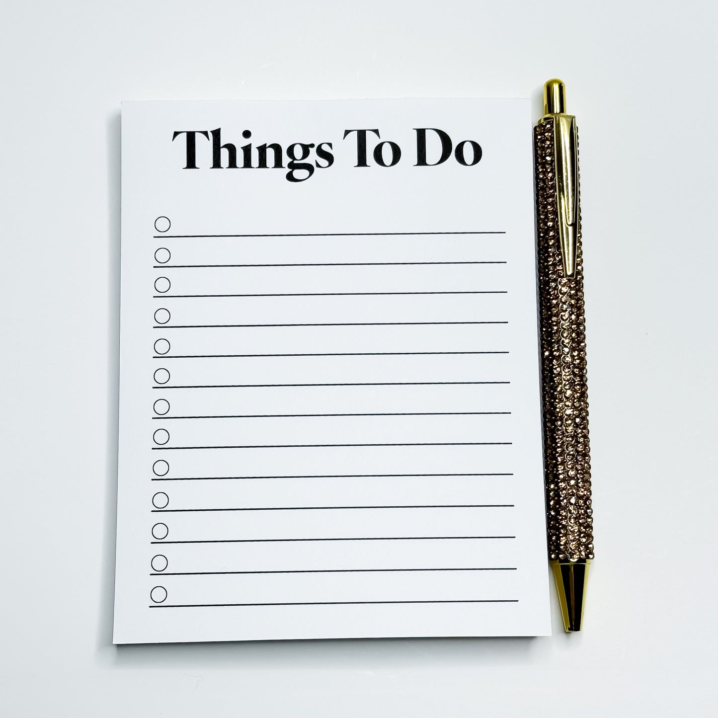 Things To Do - Notepad with Pen