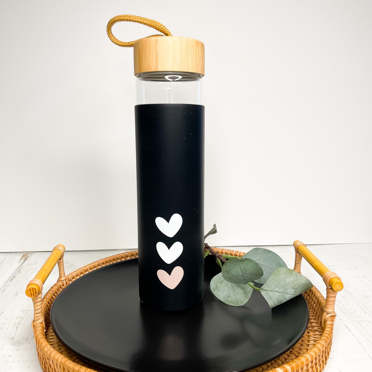 Glass Bottle - Hearts