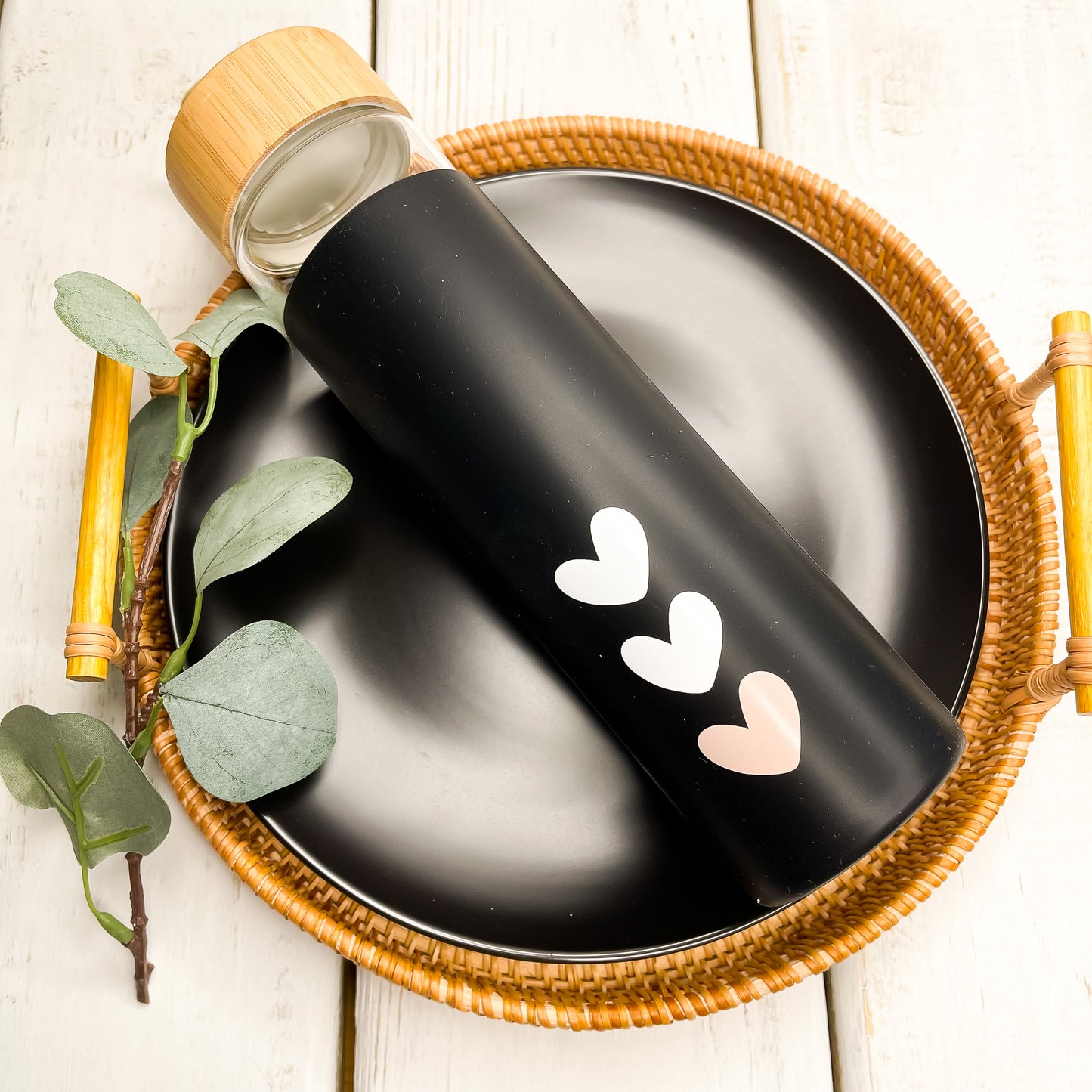Glass Bottle - Hearts
