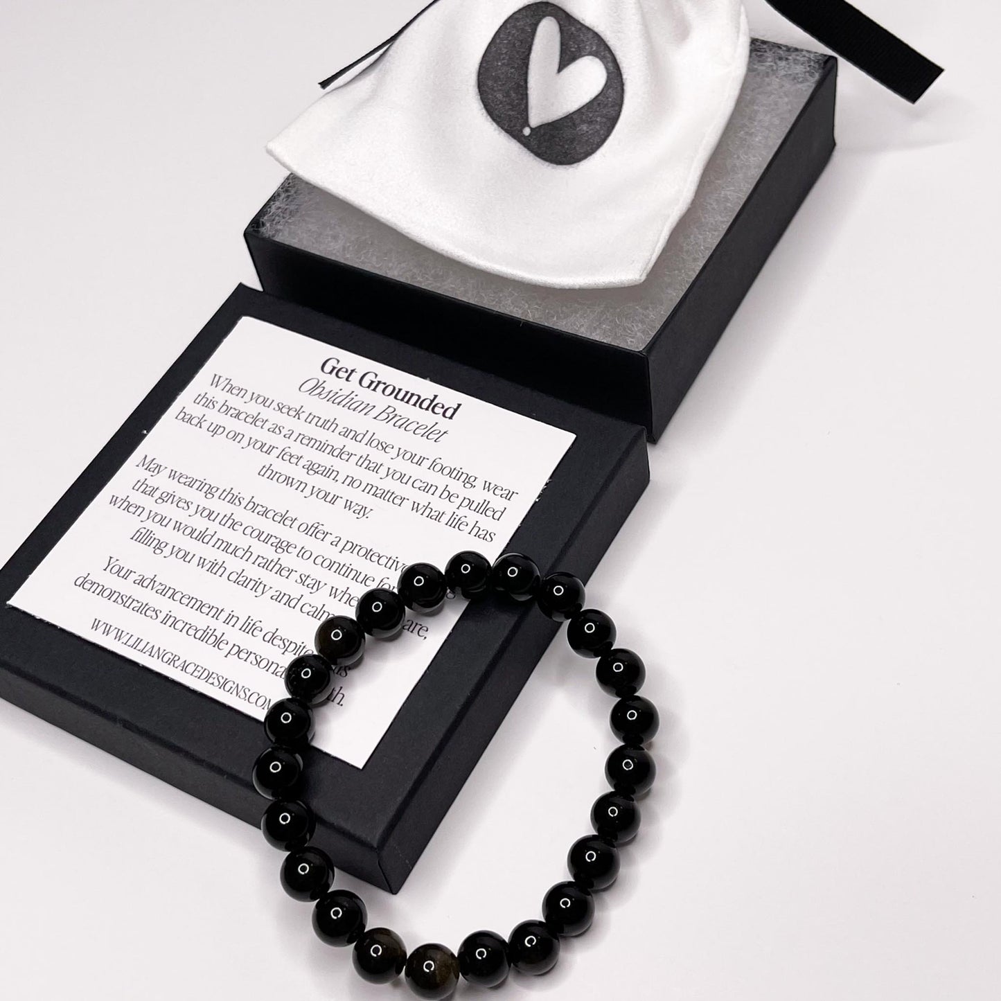 Get Grounded – Obsidian Bracelet