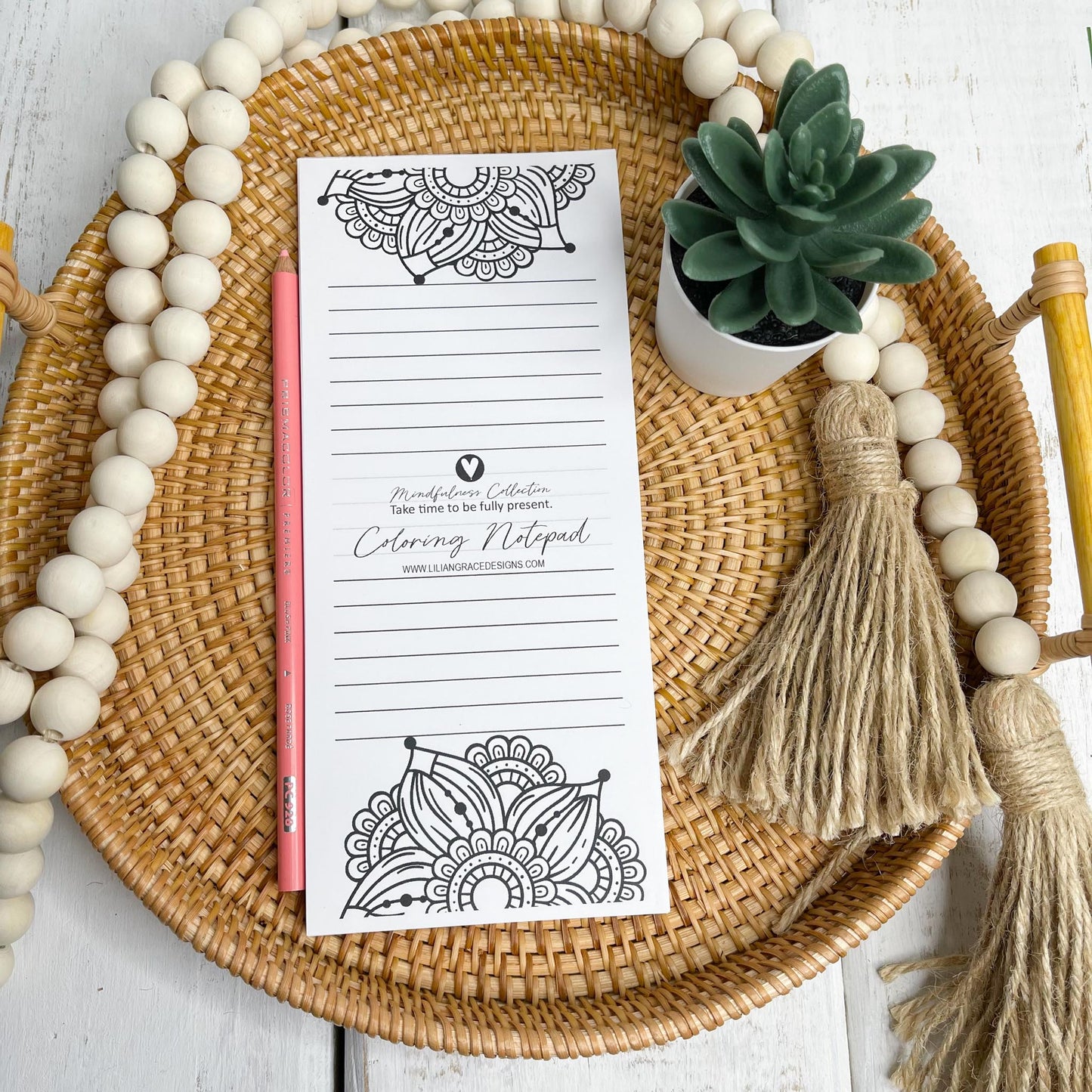 Bloom Coloring - Tall Notepad