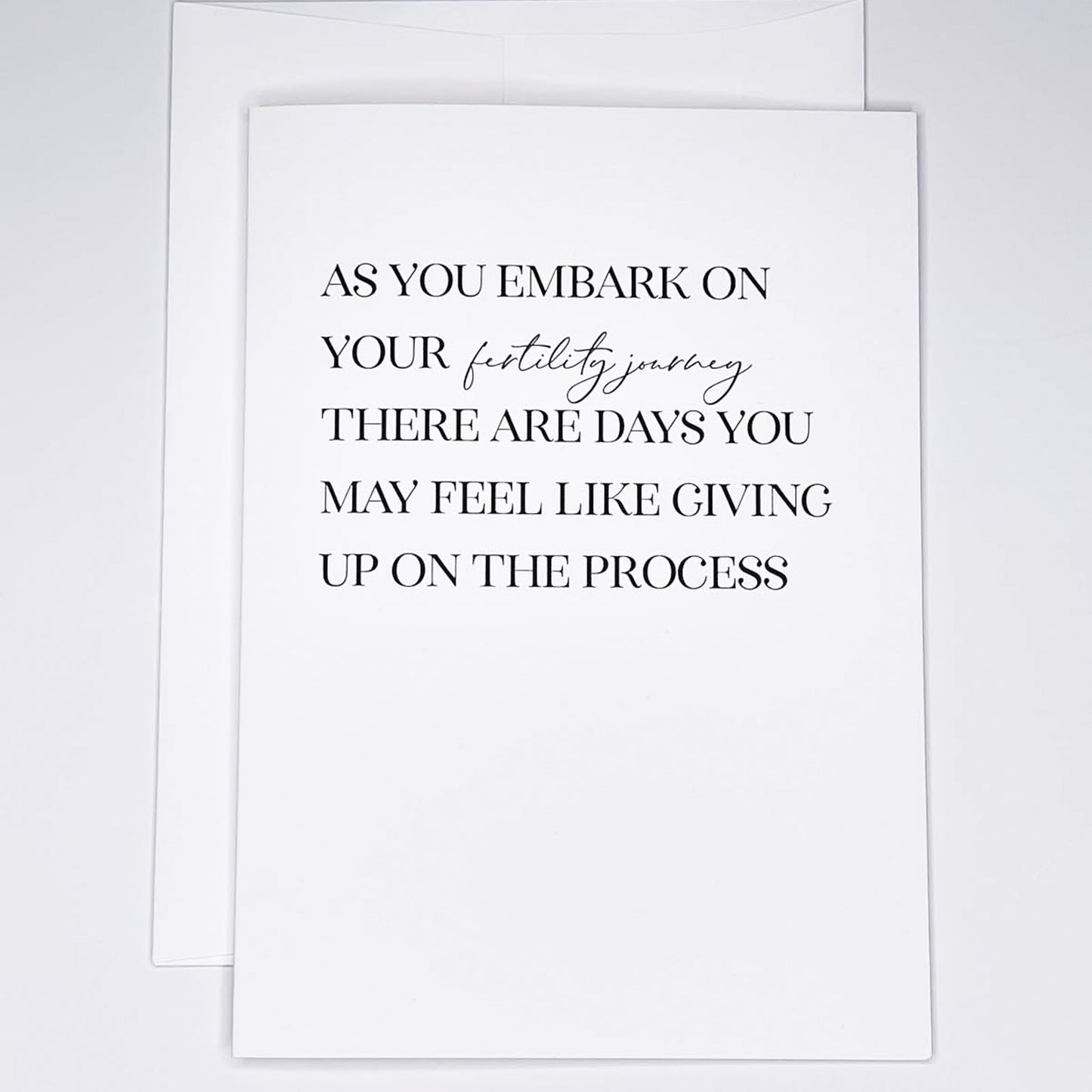 Fertility Journey - A7 Greeting Card