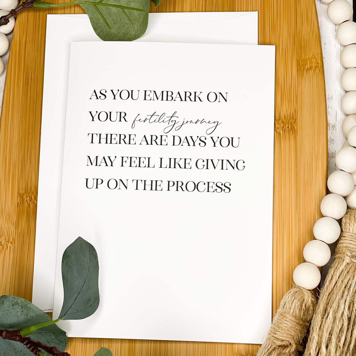 Fertility Journey - A7 Greeting Card
