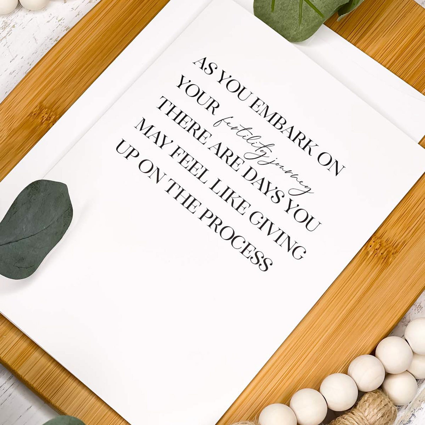 Fertility Journey - A7 Greeting Card