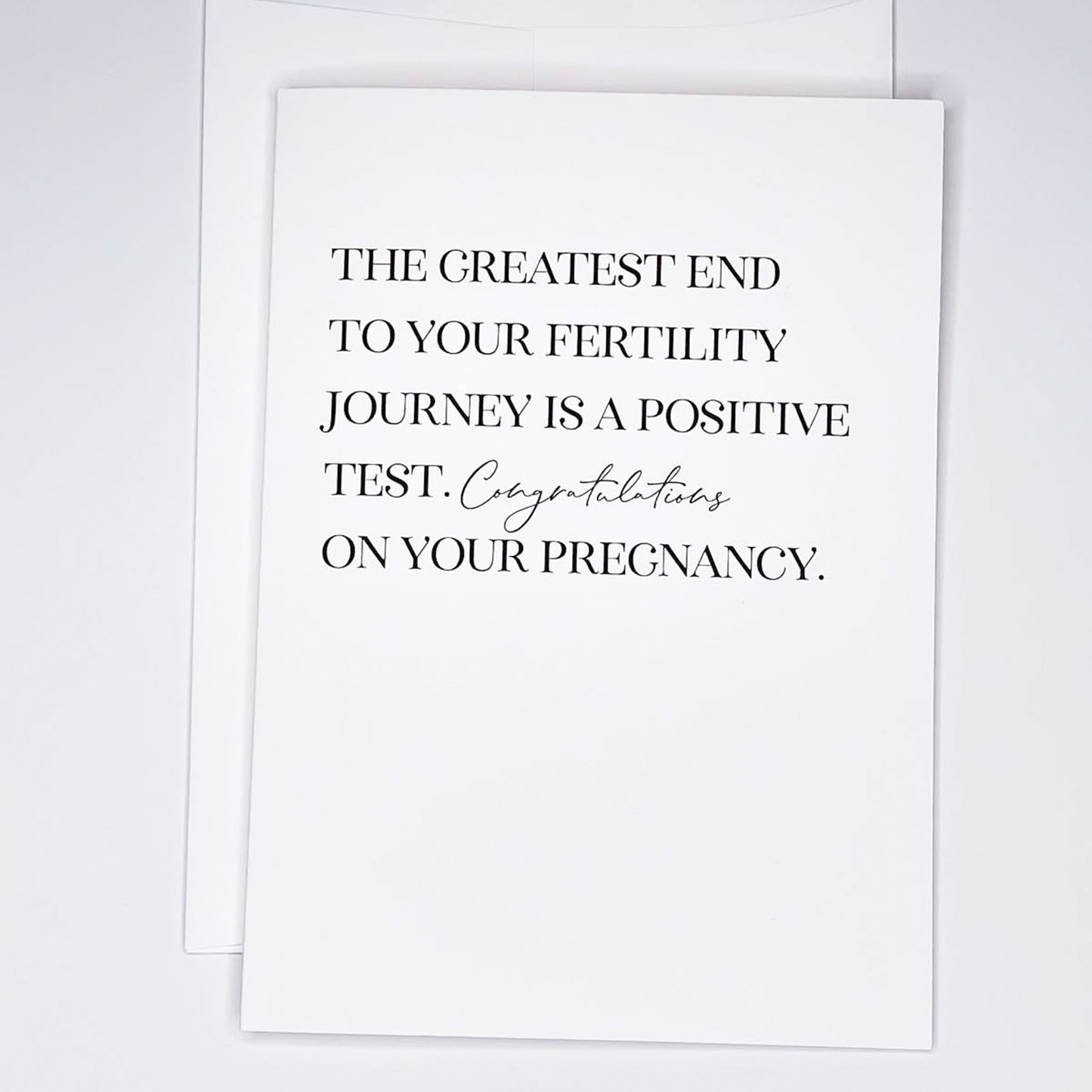 Positive Test - A7 Greeting Card