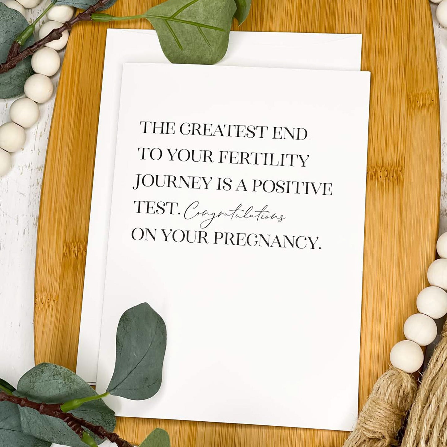 Positive Test - A7 Greeting Card