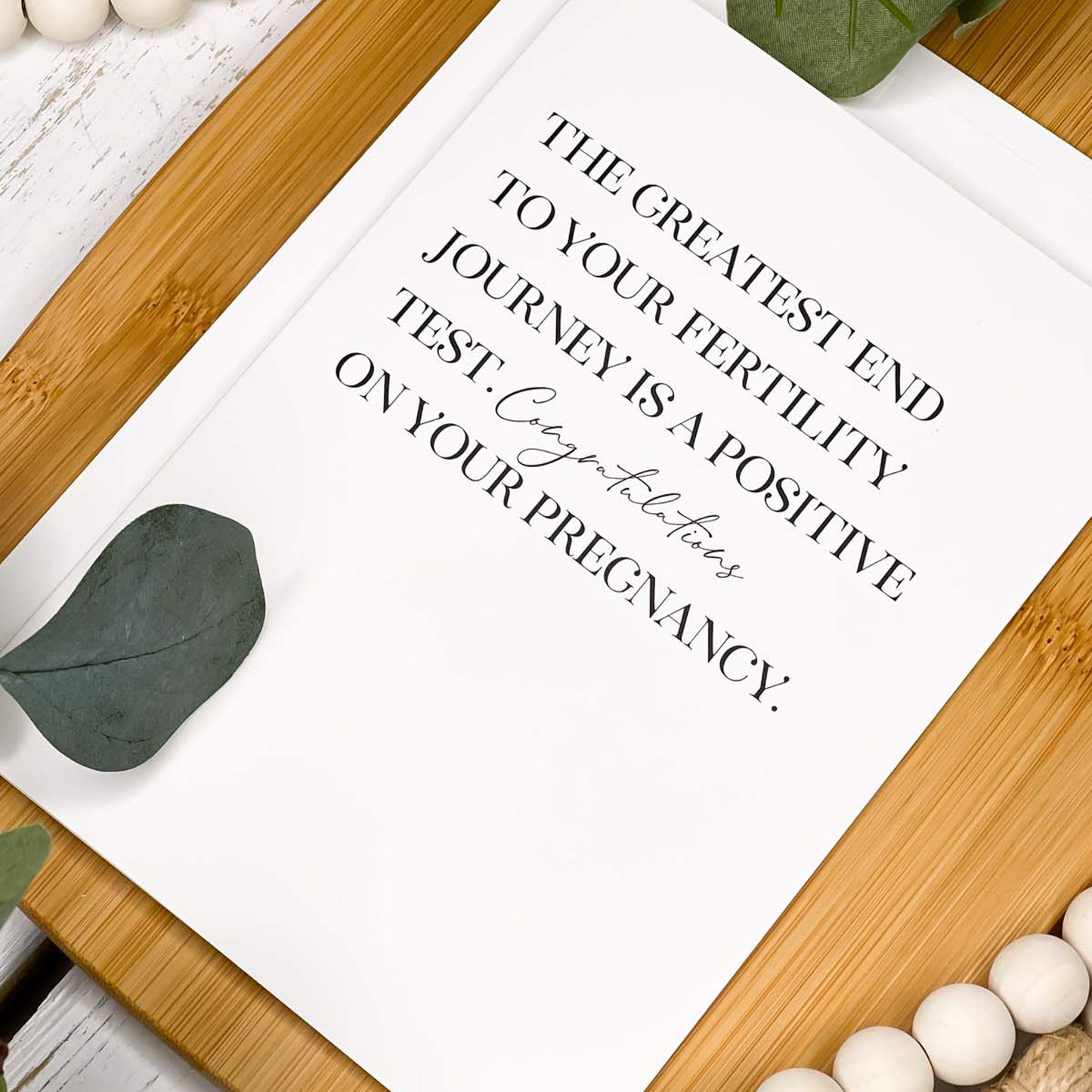 Positive Test - A7 Greeting Card