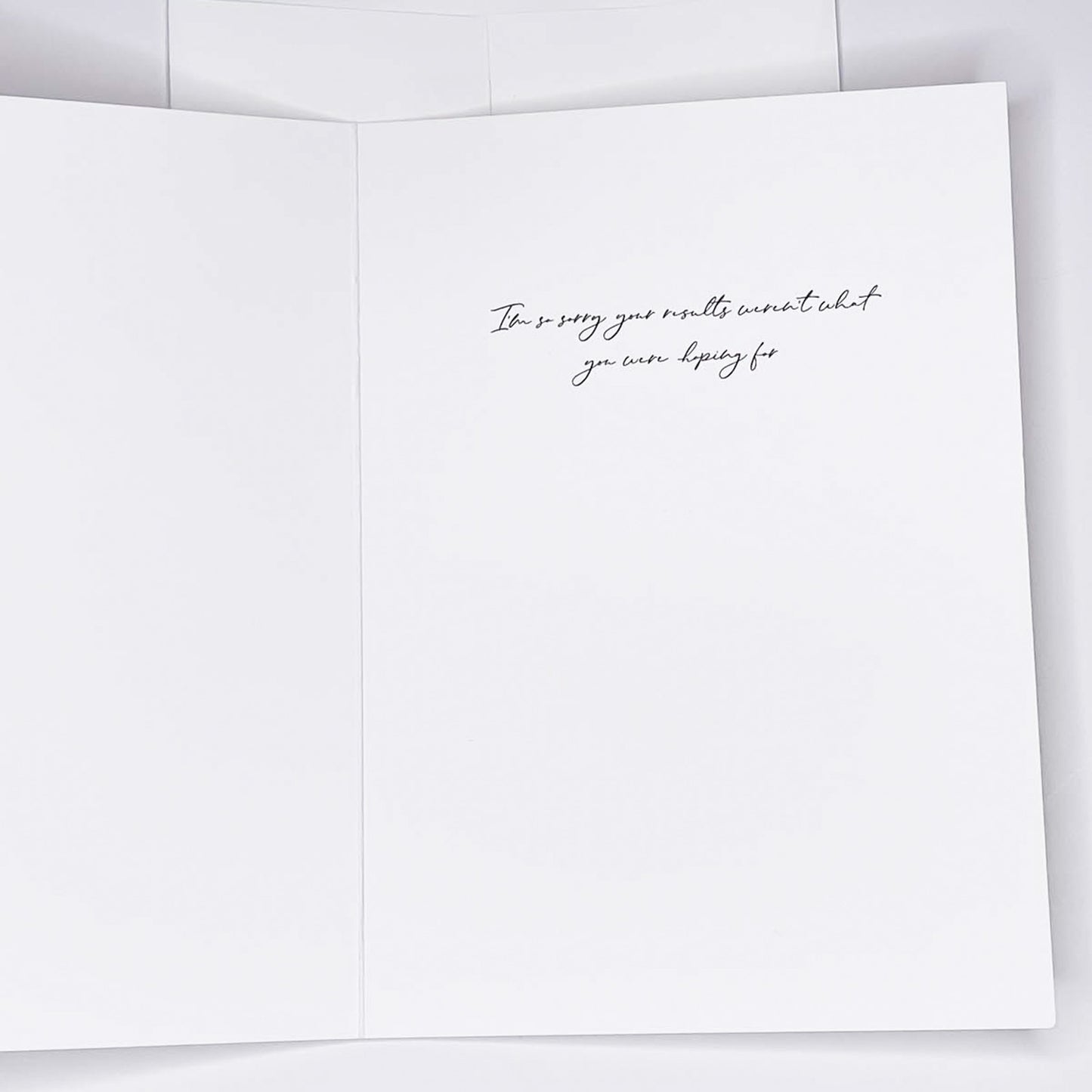 Sorry For Results - A7 Greeting Card