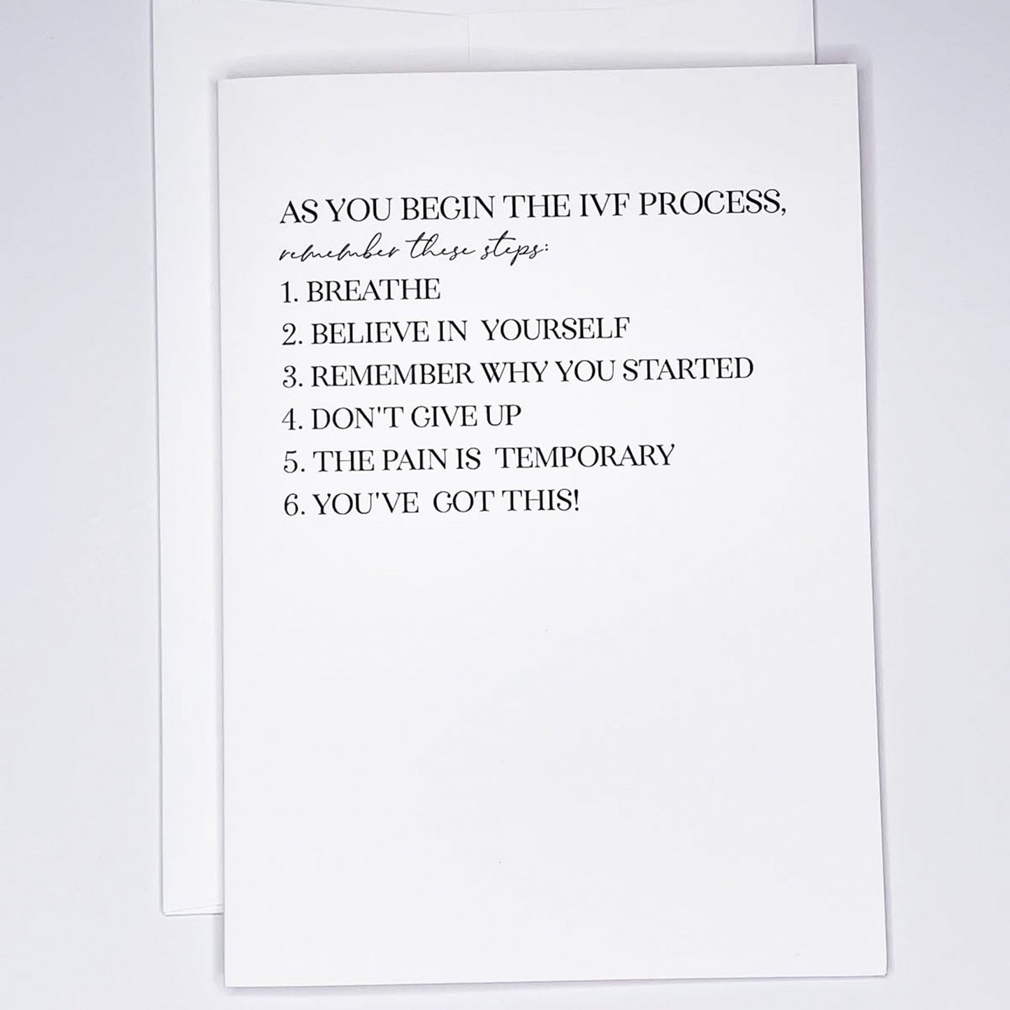 Begin IVF - A7 Greeting Card