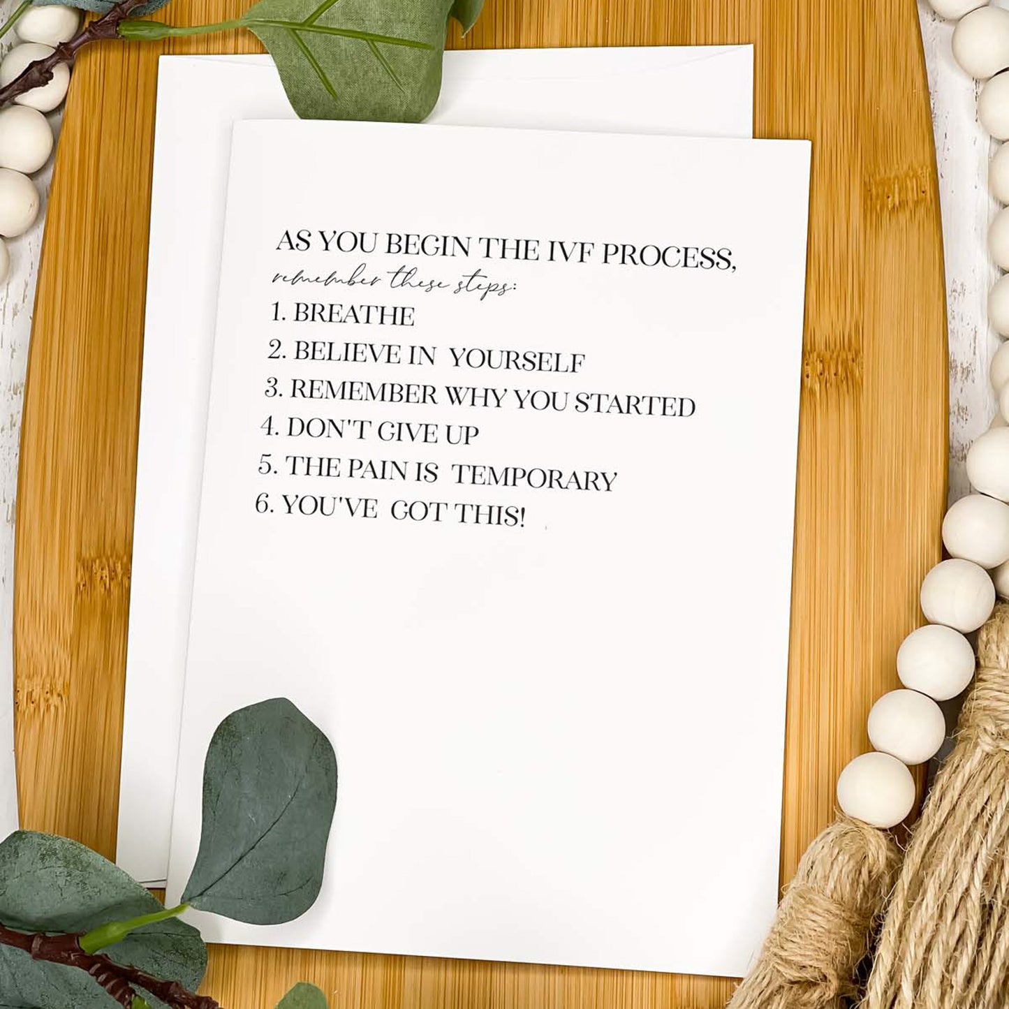 Begin IVF - A7 Greeting Card