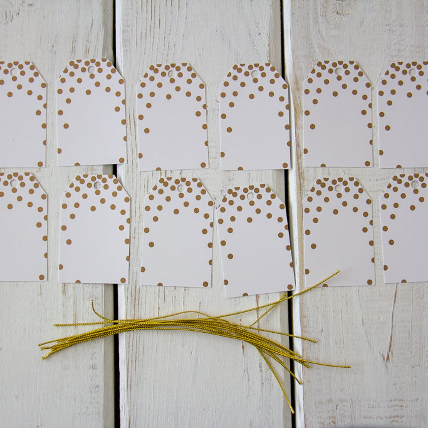 Gold Dot Sm - Gift Tags