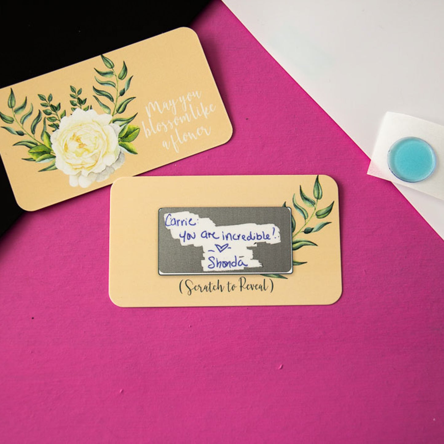 Scratch Off Mini Cards - Blossom