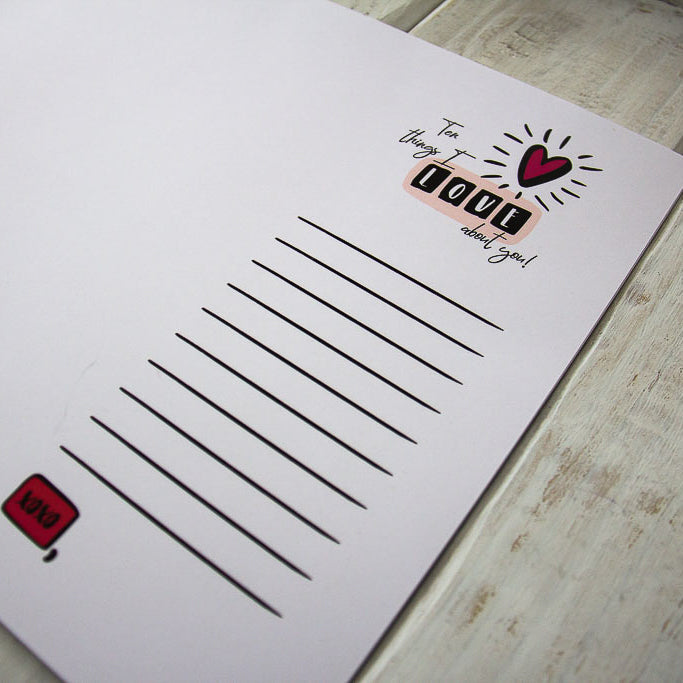 Things I Love About You - Placemats (4)