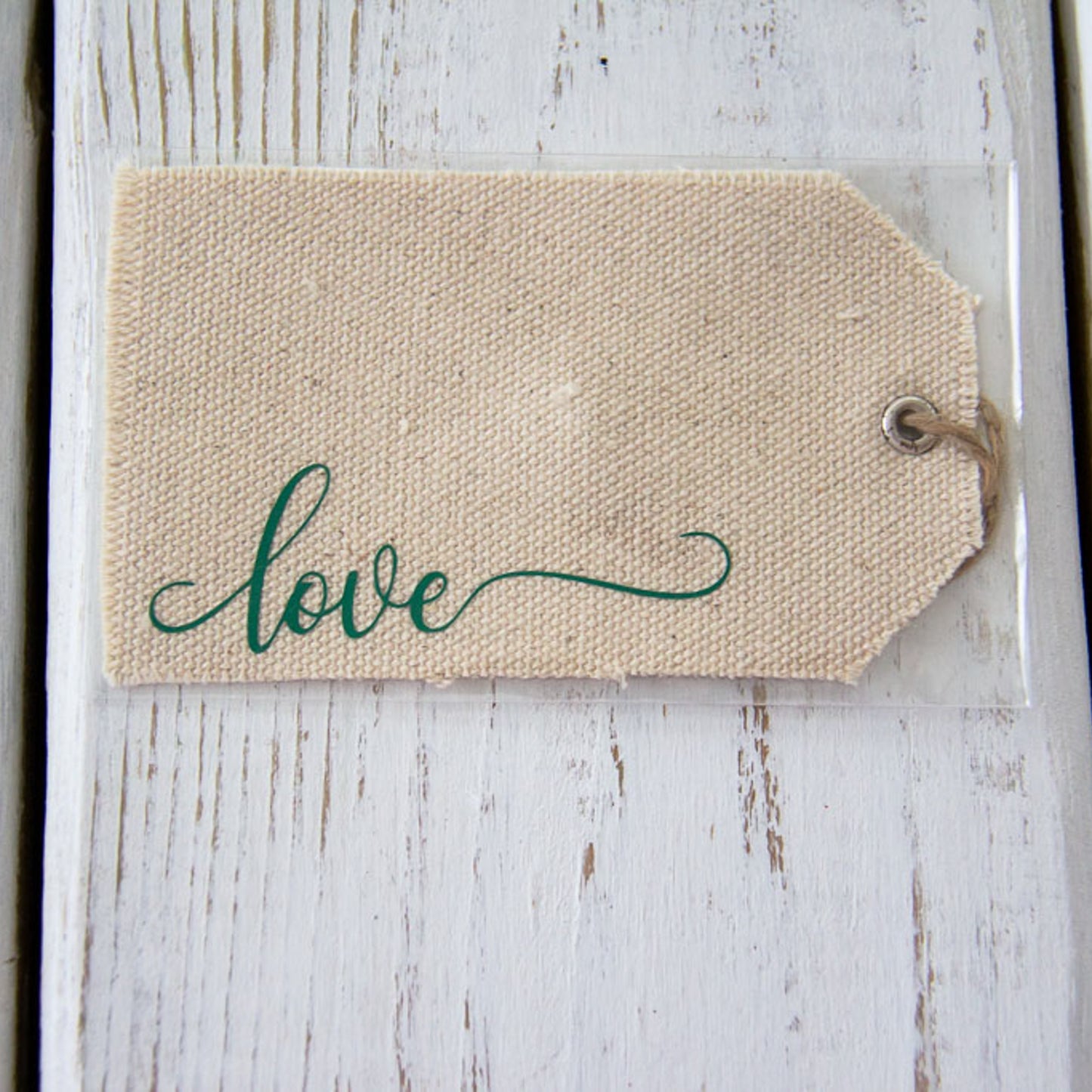 Love - Canvas Gift Tag