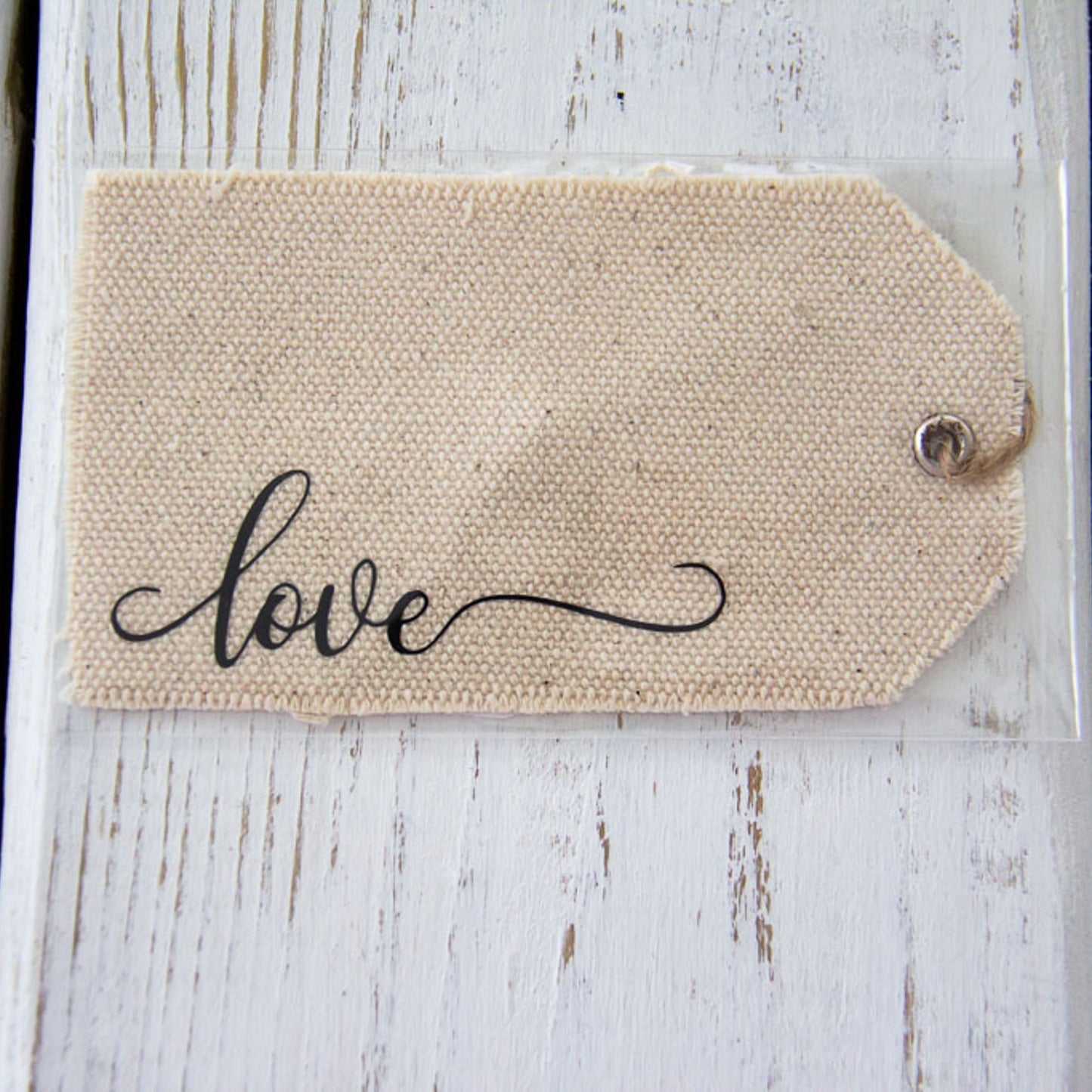 Love - Canvas Gift Tag