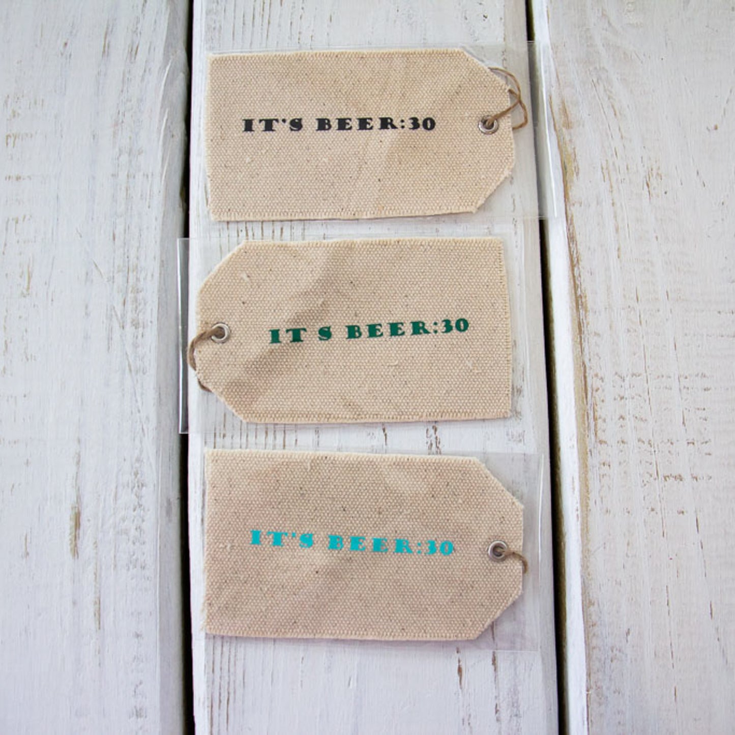 It's Beer:30 - Canvas Gift Tag