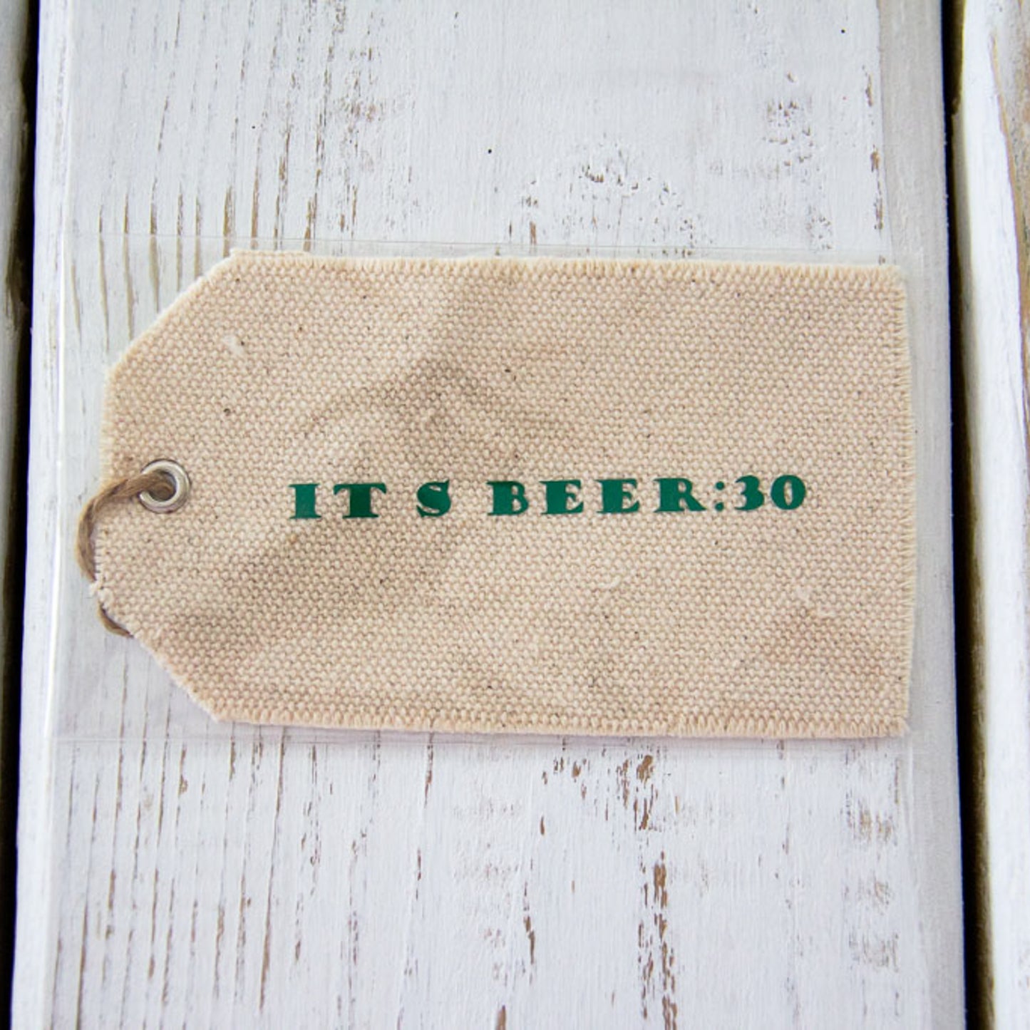 It's Beer:30 - Canvas Gift Tag