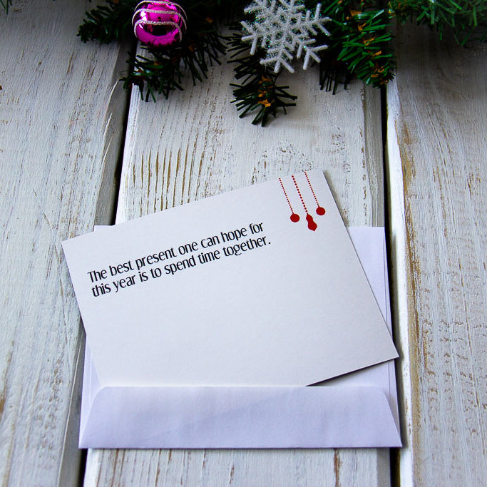 Merry Christmas Bulbs - Postcard