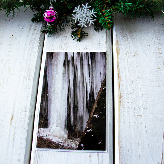 Iced Falls - Greeting Card