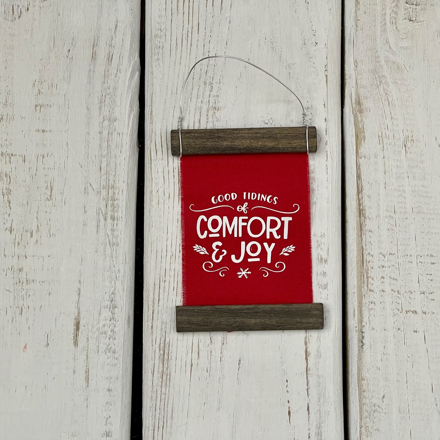 Farmhouse Scroll Ornaments