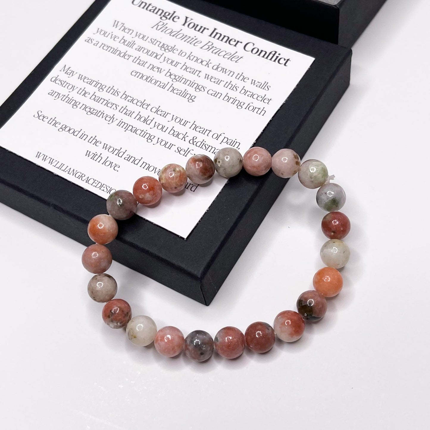 Untangle Your Inner Conflict – Rhodonite Bracelet