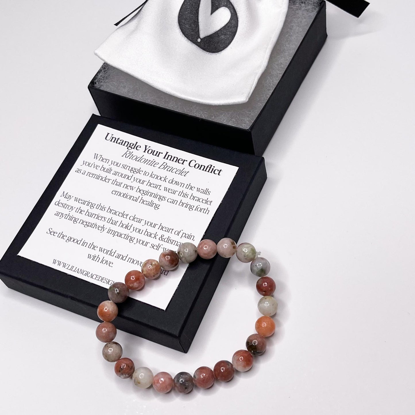Untangle Your Inner Conflict – Rhodonite Bracelet