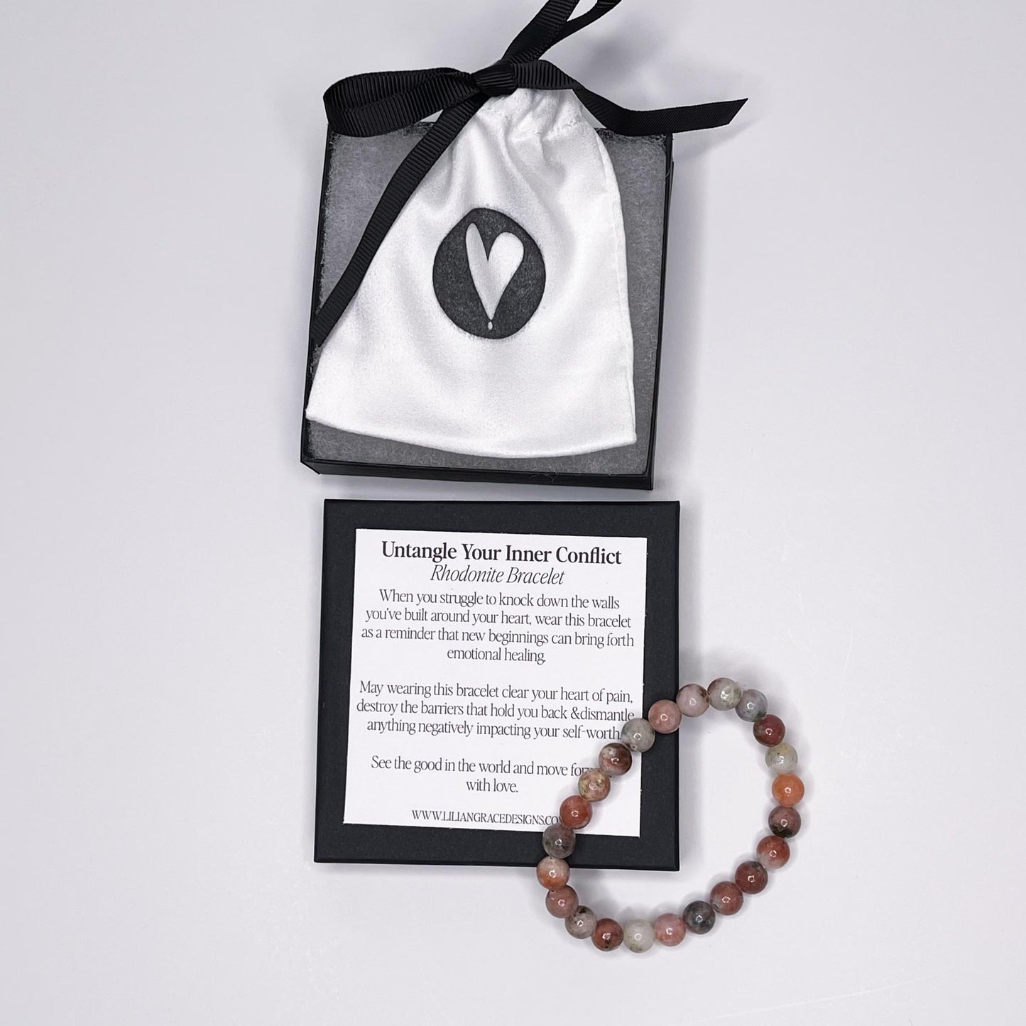 Untangle Your Inner Conflict – Rhodonite Bracelet