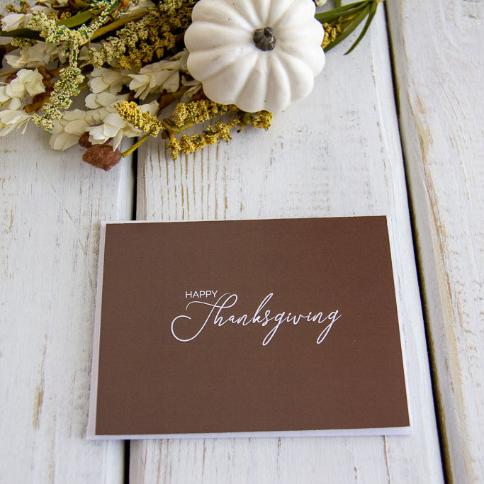 Happy Thanksgiving - Note Card