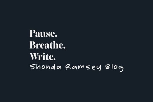 Pause. Breathe. Write.