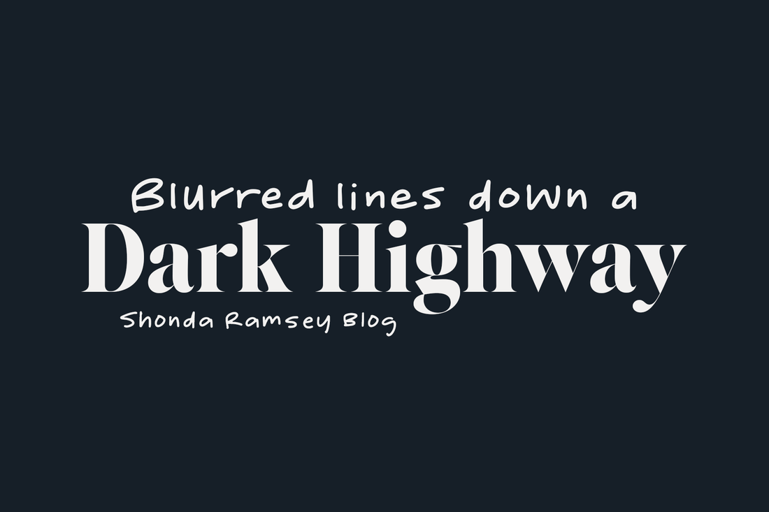 Blurred lines down a dark highway