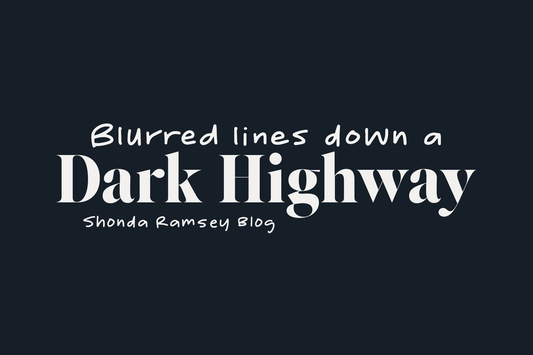 Blurred lines down a dark highway