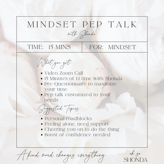 15 Minute - Mindset Pep Talk