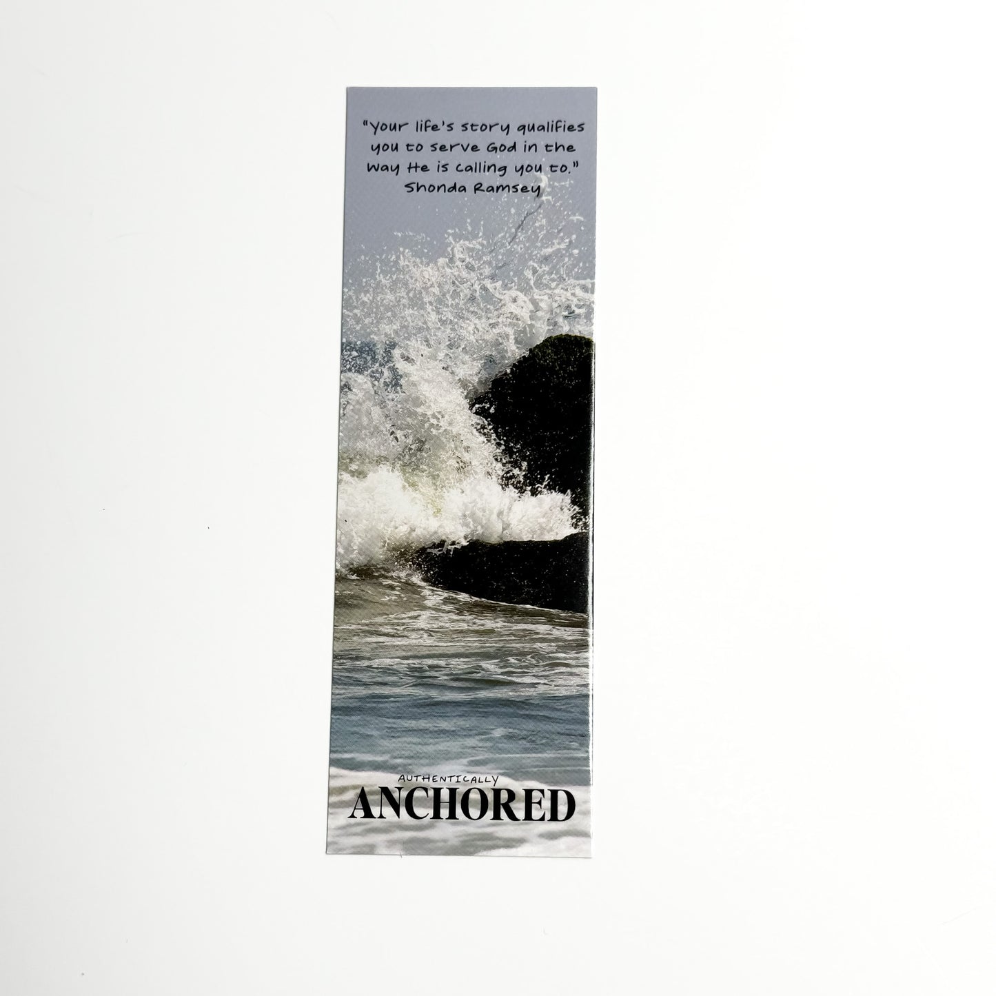 Paper Bookmark - Authentically Anchored