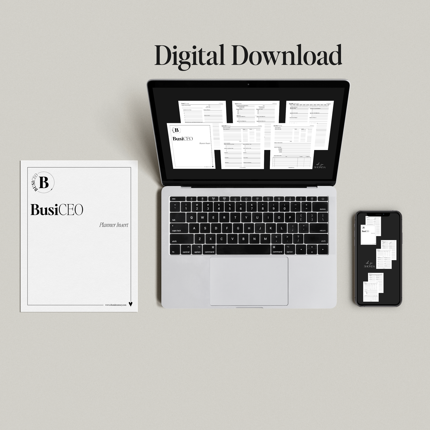 CEO Planner Insert - BusiCEO System - Digital Download