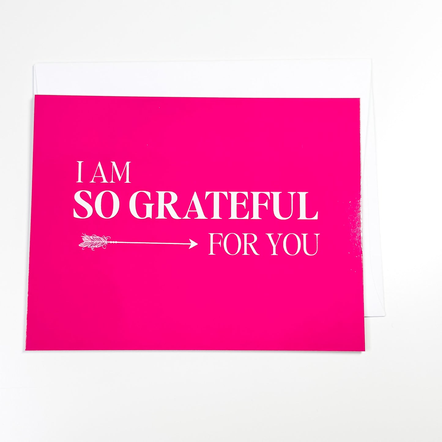 I Am So Grateful For You - Postcard with Envelope