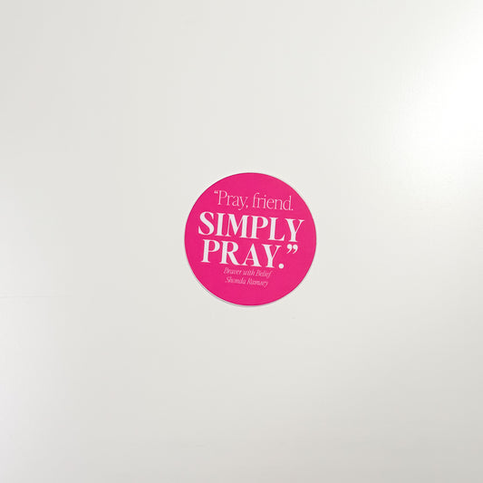 Simply Pray - Sticker