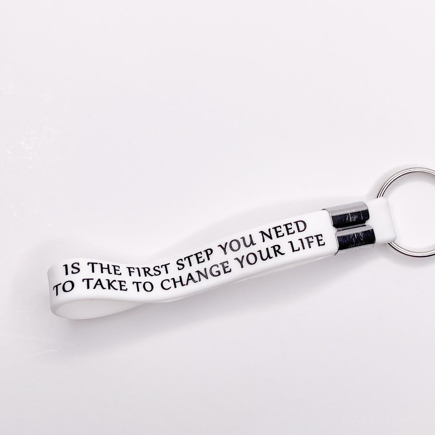 Motivational Silicone Keychain