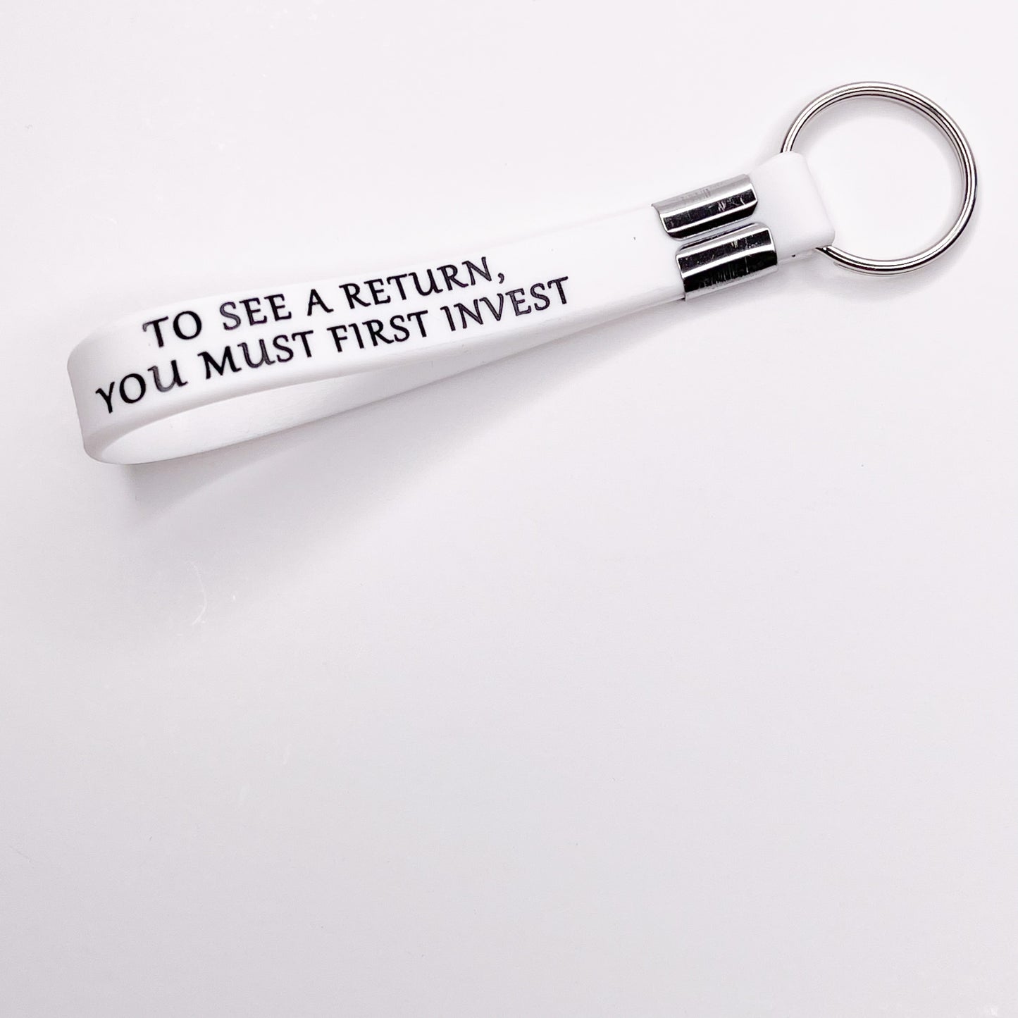 Motivational Silicone Keychain