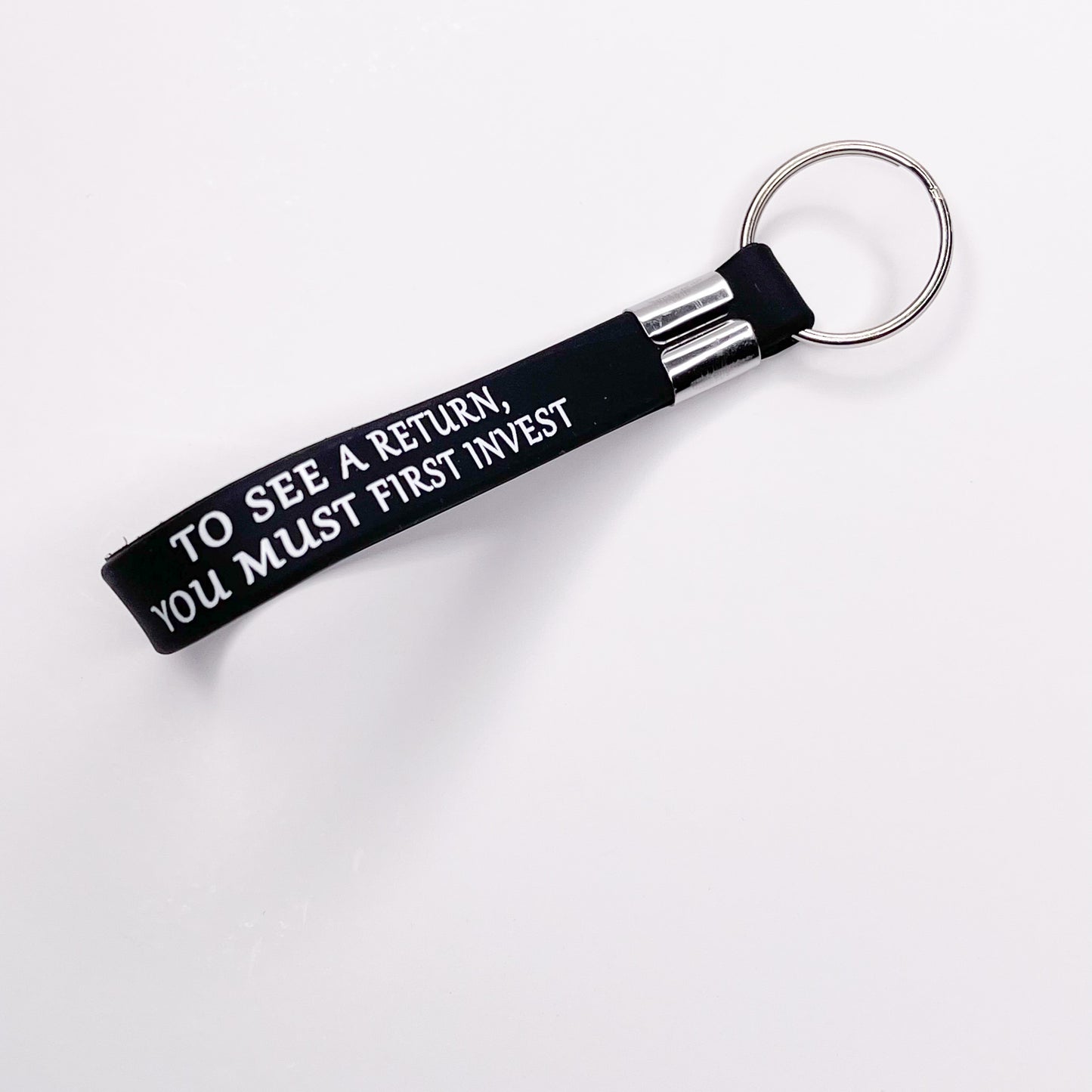 Motivational Silicone Keychain