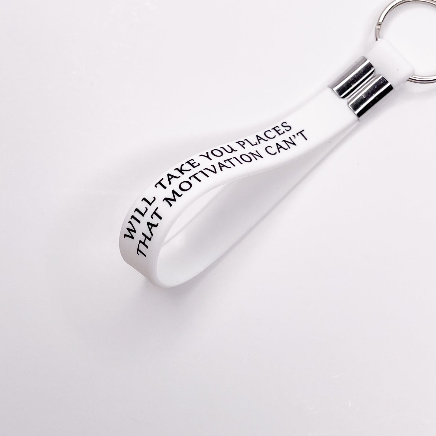 Motivational Silicone Keychain