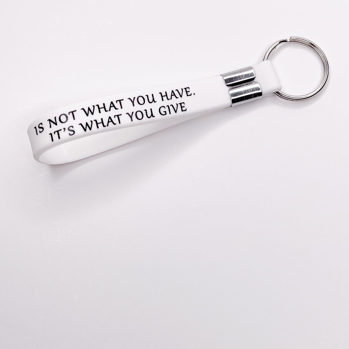 Motivational Silicone Keychain