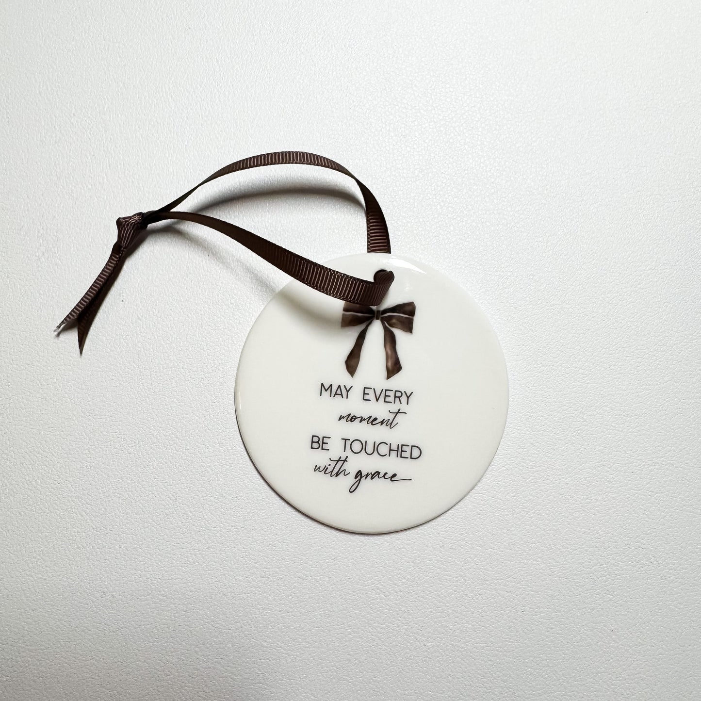 Touched with Grace - Ceramic Ornament